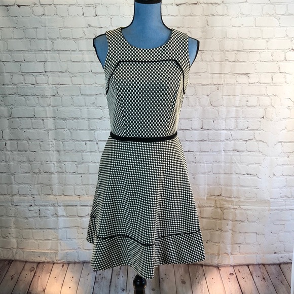 Oleg Cassini Dresses & Skirts - Oleg Cassini Dress Black & White Checkered Sleeveless Size 2